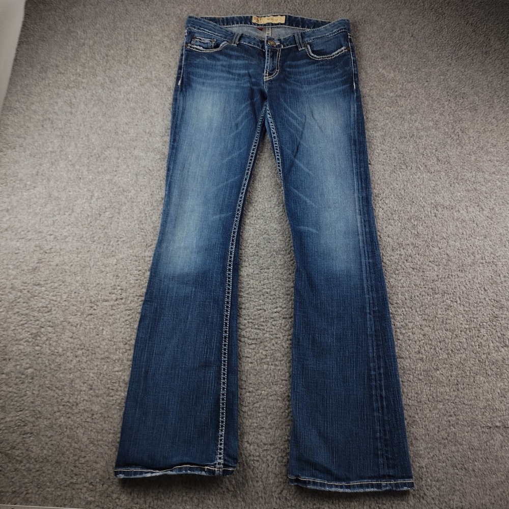 VTG BKE Stella Bootcut Jeans Womens 29x33.5 Medium Wash Stretch Denim Low Rise - Picture 2 of 8